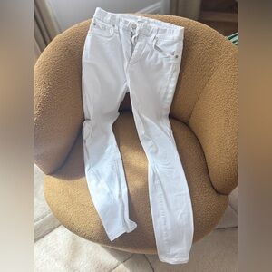 7 For All Mankind White Skinny Jeans - Slim Fit